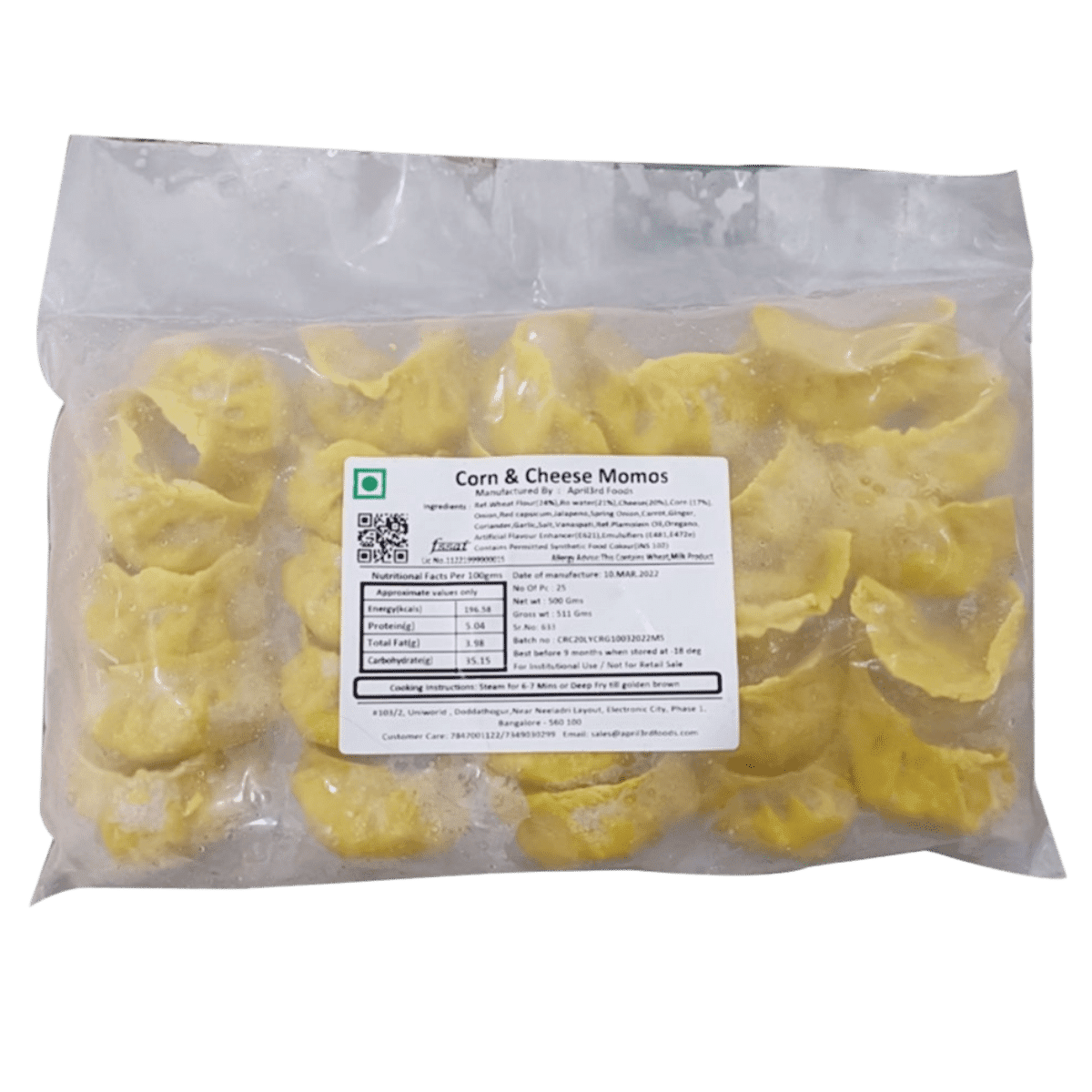 April 3rd Corn & Cheese Momos