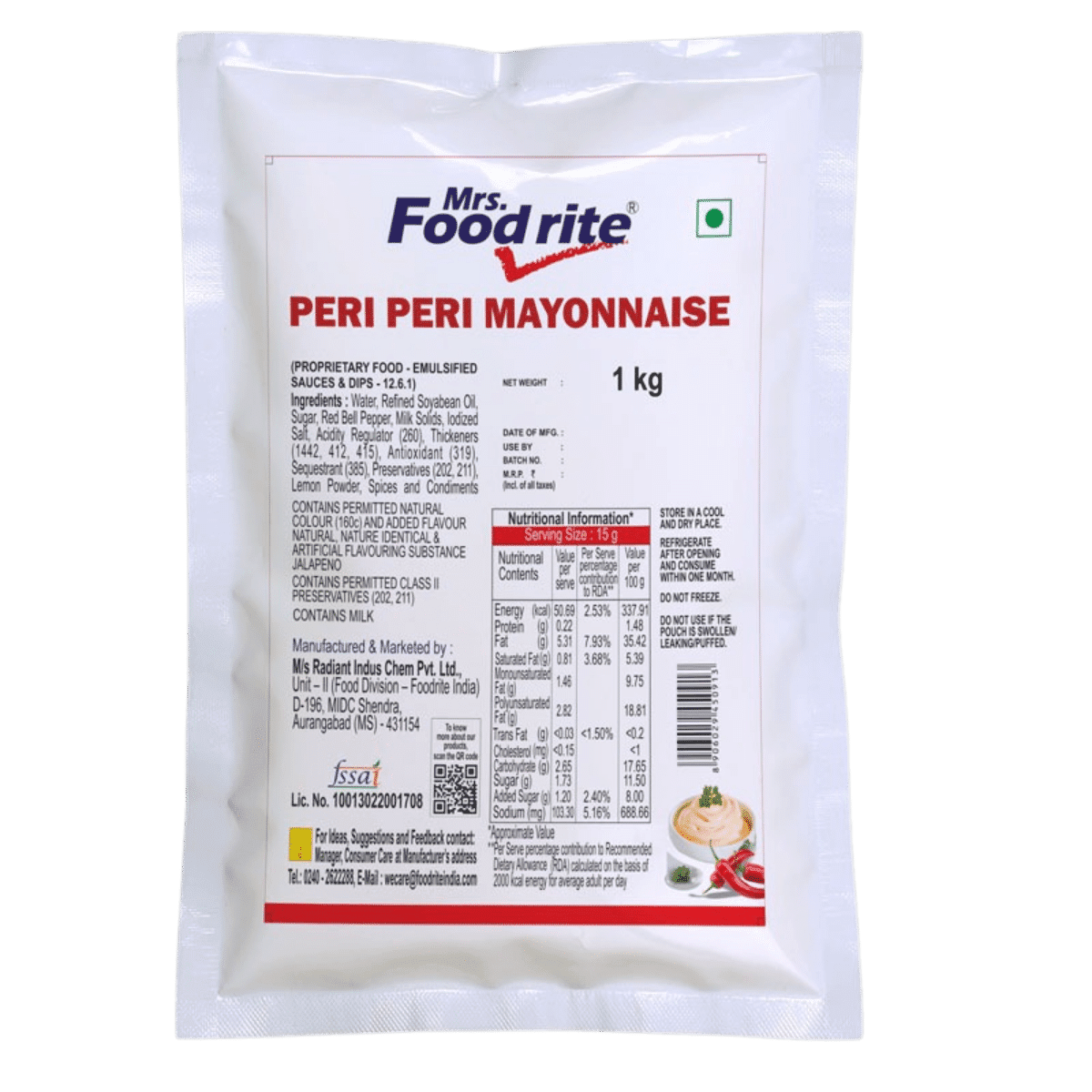 Fr. Peri Peri Mayonnaise 1Kg