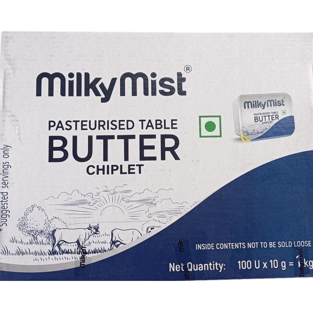 Milky Mist Table Butter Chiplet 1 Kg