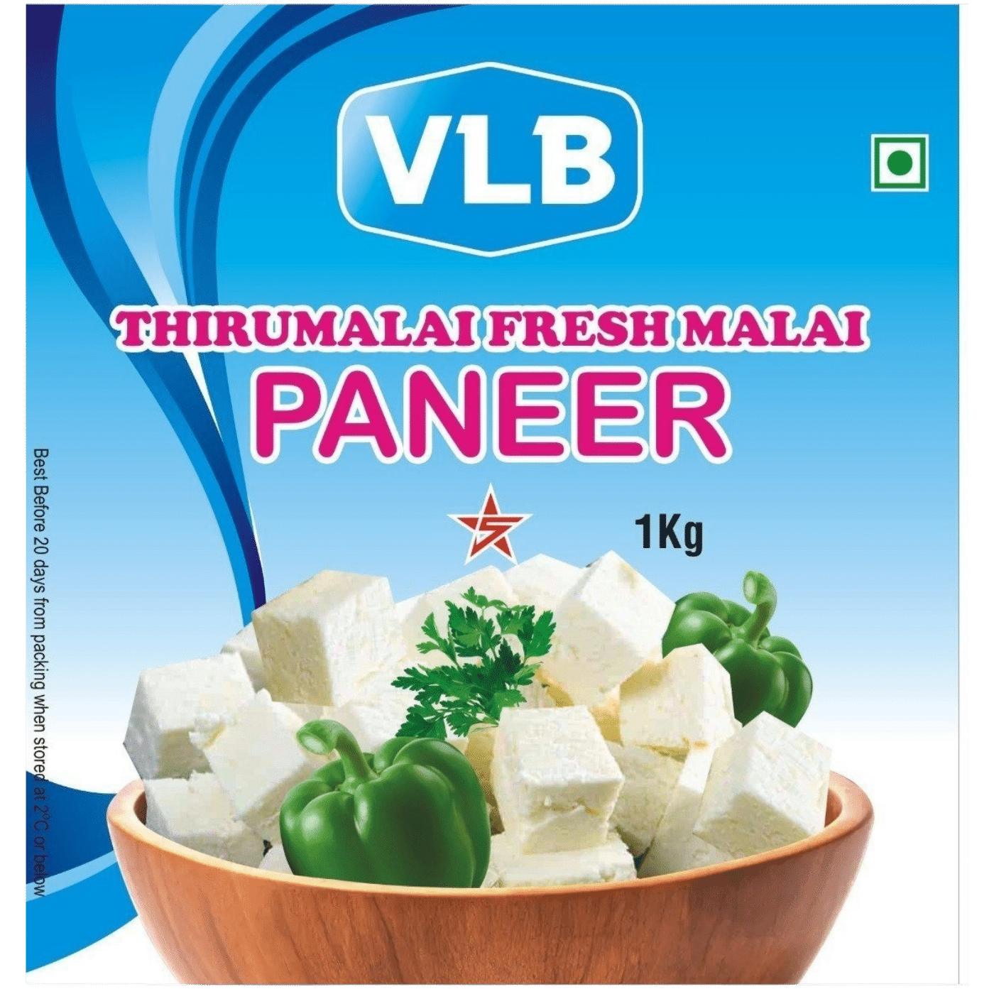 VLB High Fat Paneer 1 kg