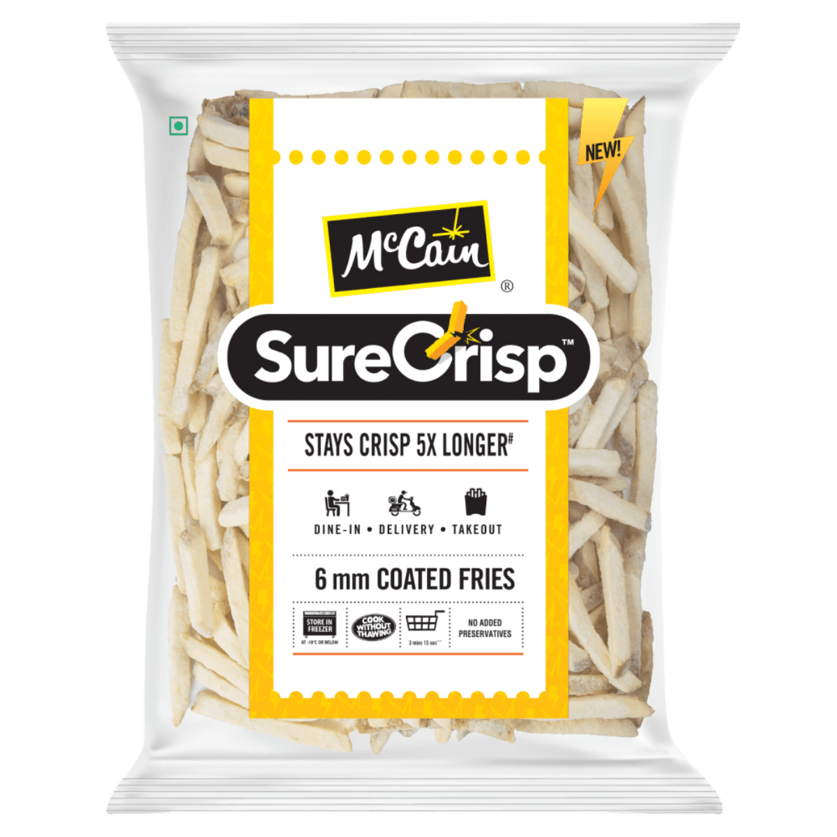 MC Sure Crisp Coated Fries 9mm 2.5Kg