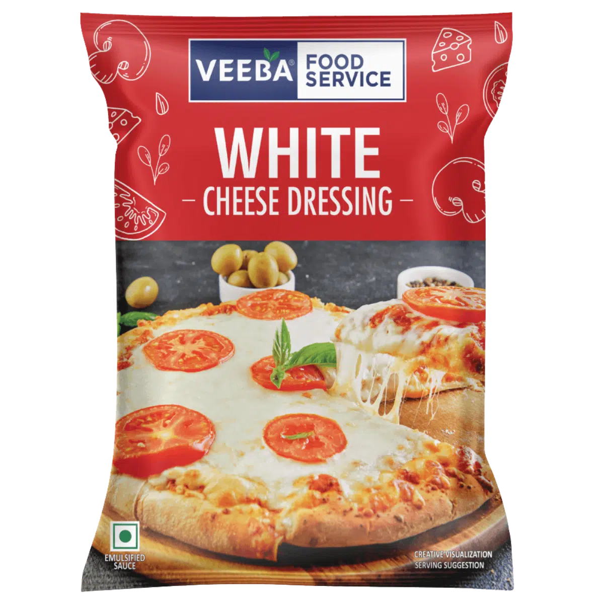 Veeba White Cheese Dressing 1 Kg