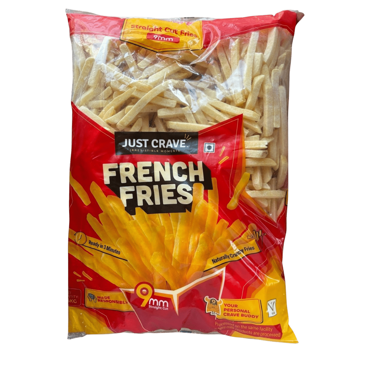 Falcon French Fries Straight Cut 6mm - 9mm 2.5kg