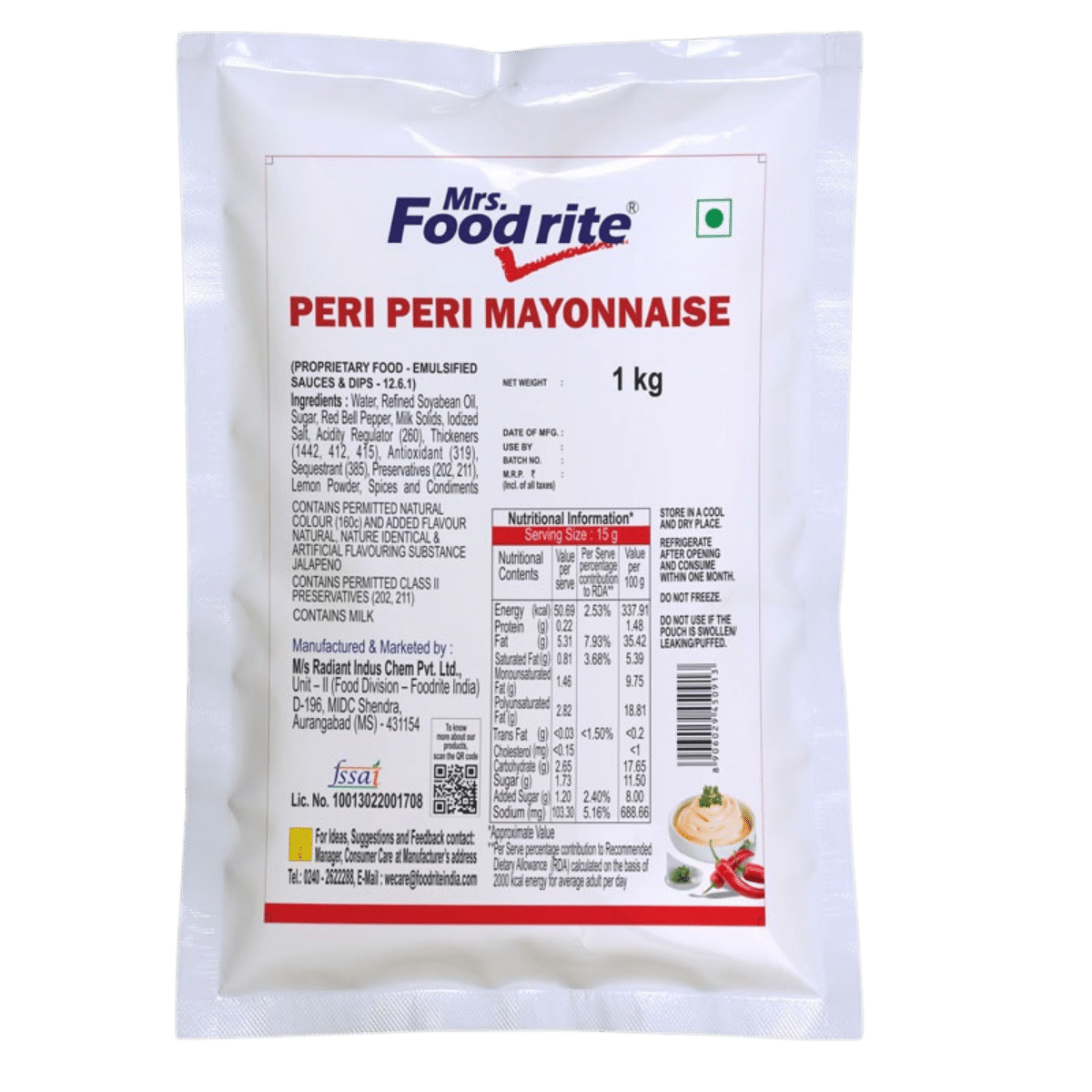 Fr. Peri Peri Mayonnaise 1Kg