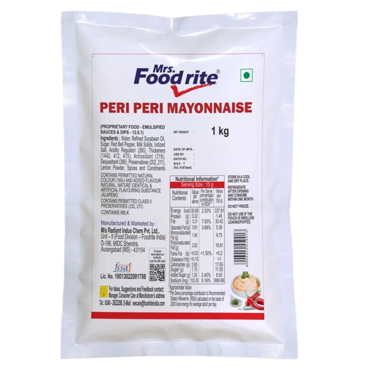 Fr. Peri Peri Mayonnaise 1Kg