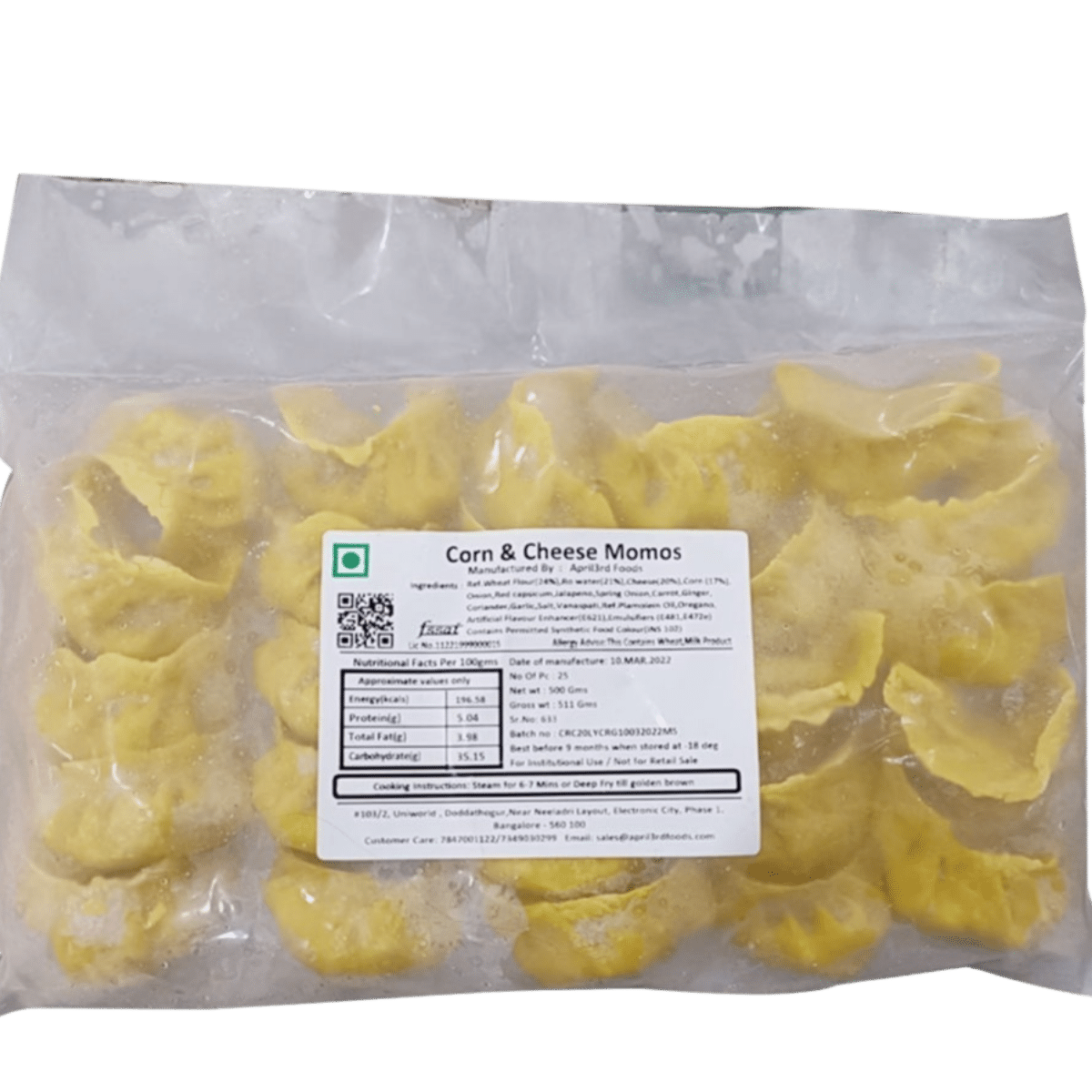 April 3rd Corn Momos