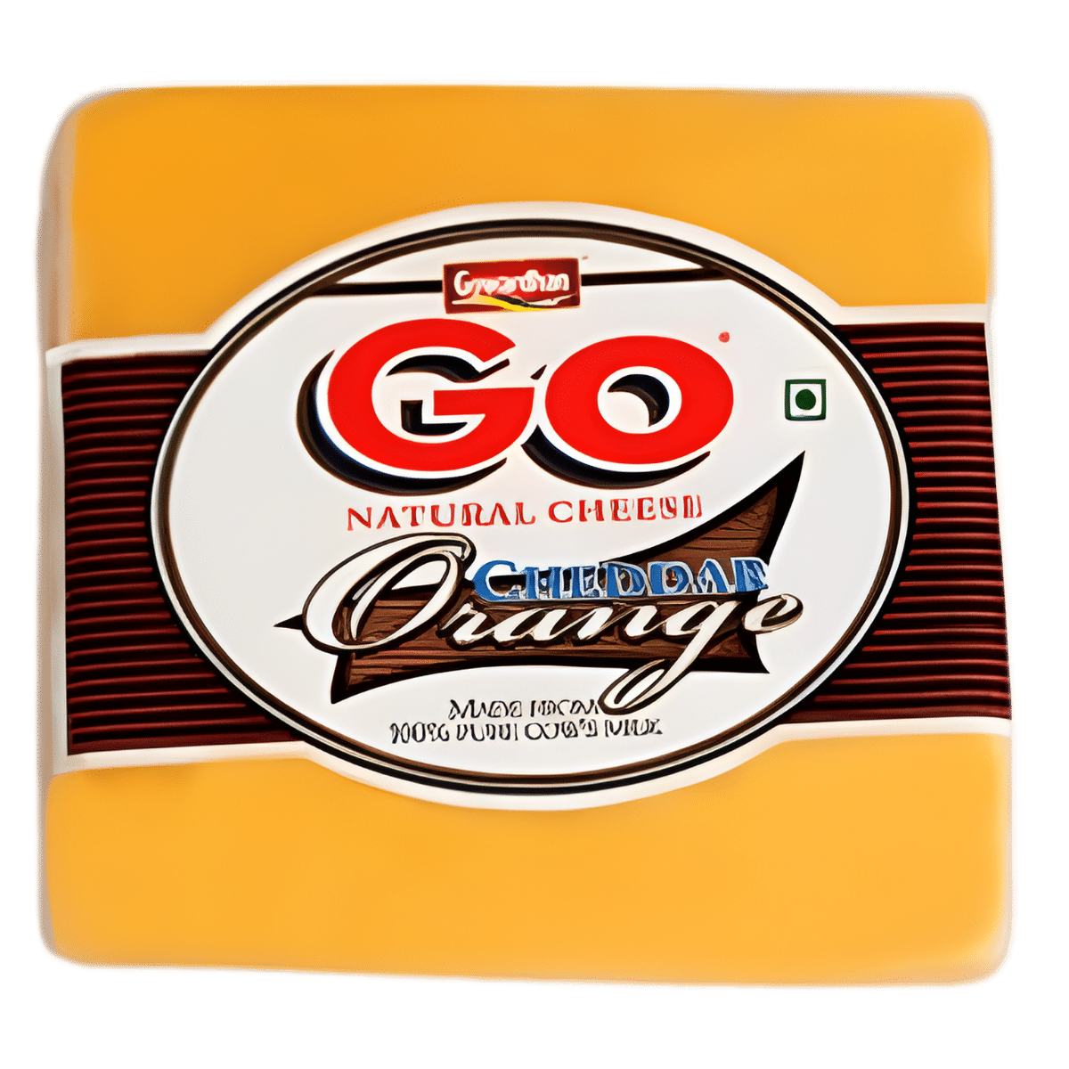 Go Orange Cheddar Cheese Block 1 kg