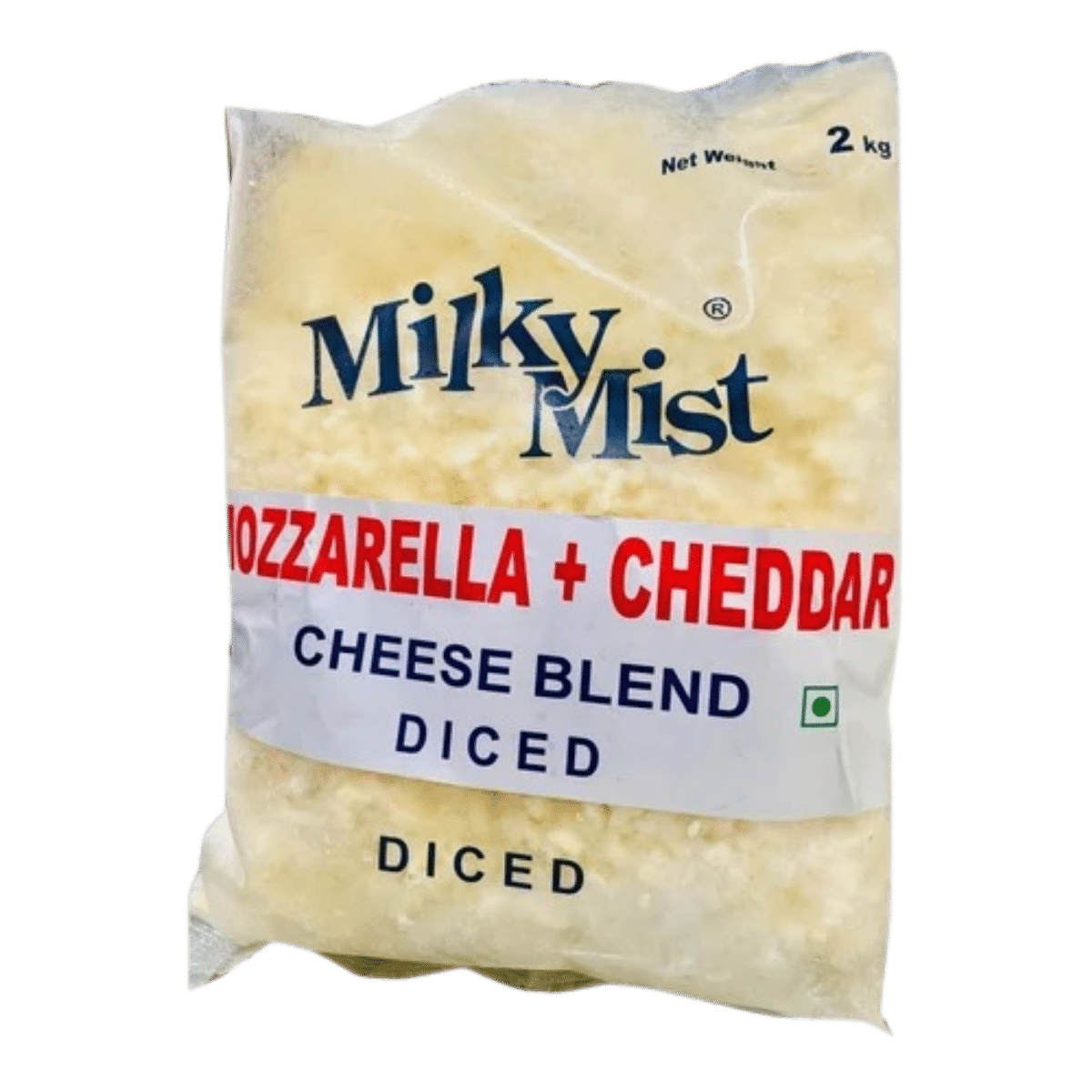 Milky Mist Cheddar Cheese Diced 1 Kg