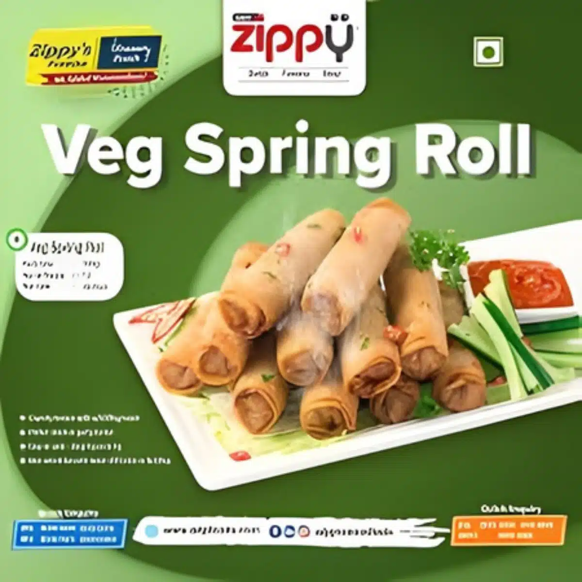 Zippy Veg Spring Roll-500gm