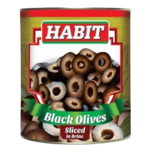 Habit Black Sliced Olives 430gm – 3Kg