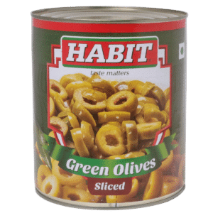 Habit Green Sliced Olives 430gm – 3kg