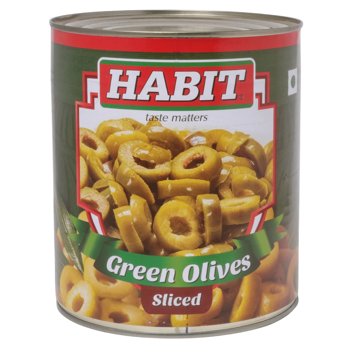 Habit Green Sliced Olives 430gm - 3kg