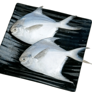 Poulsea White Pomfret Whole 5-6 Count (150-200g)