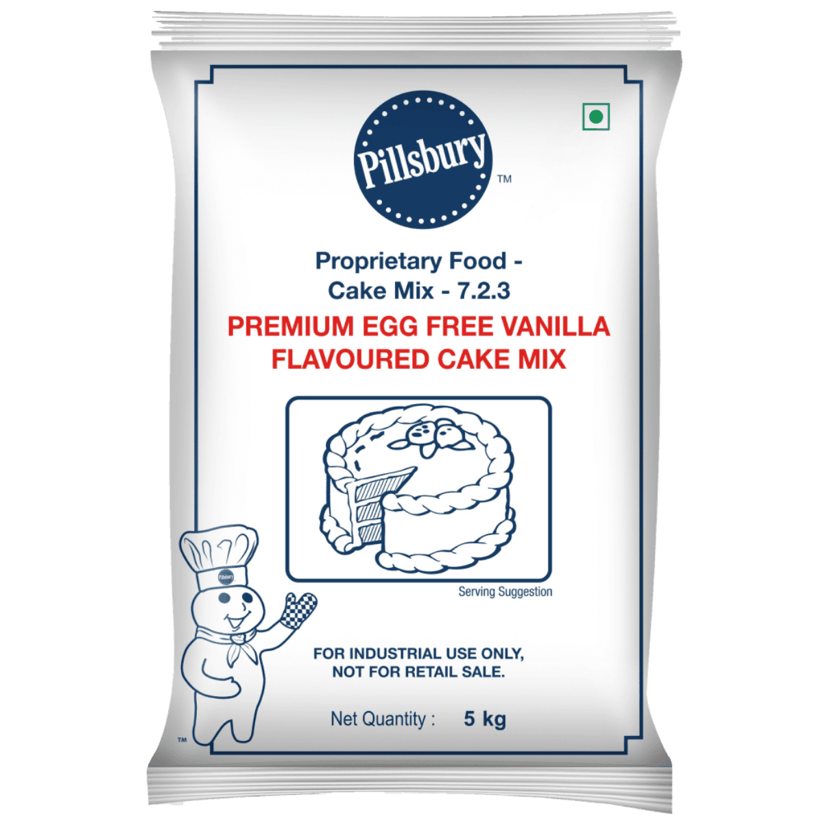 Pillsburry Dark Vanilla Flavoured Cake Mix 5kg