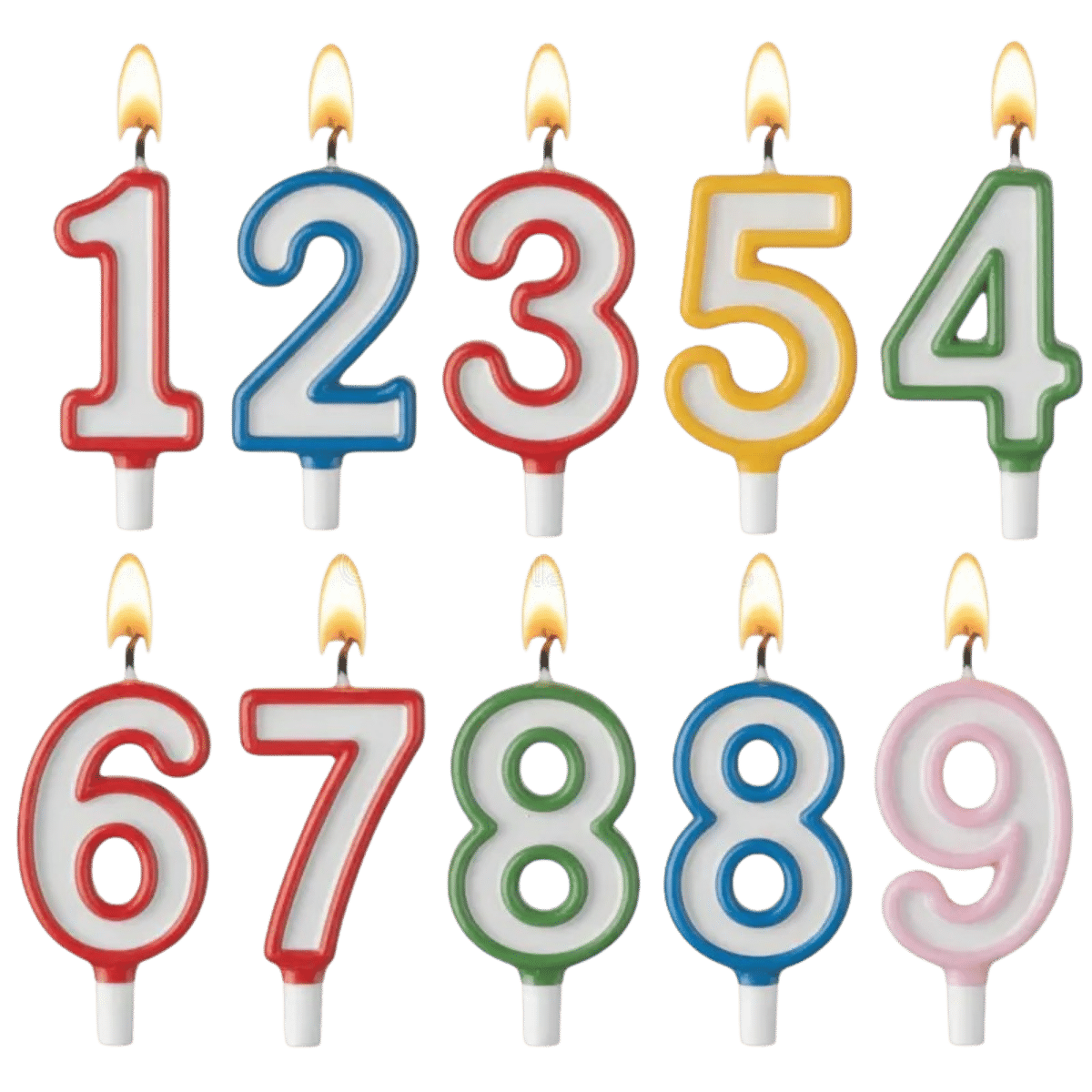 Number candles